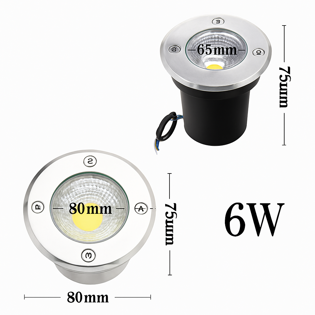 lampe de jardin souterraine à led étanche pour extérieur