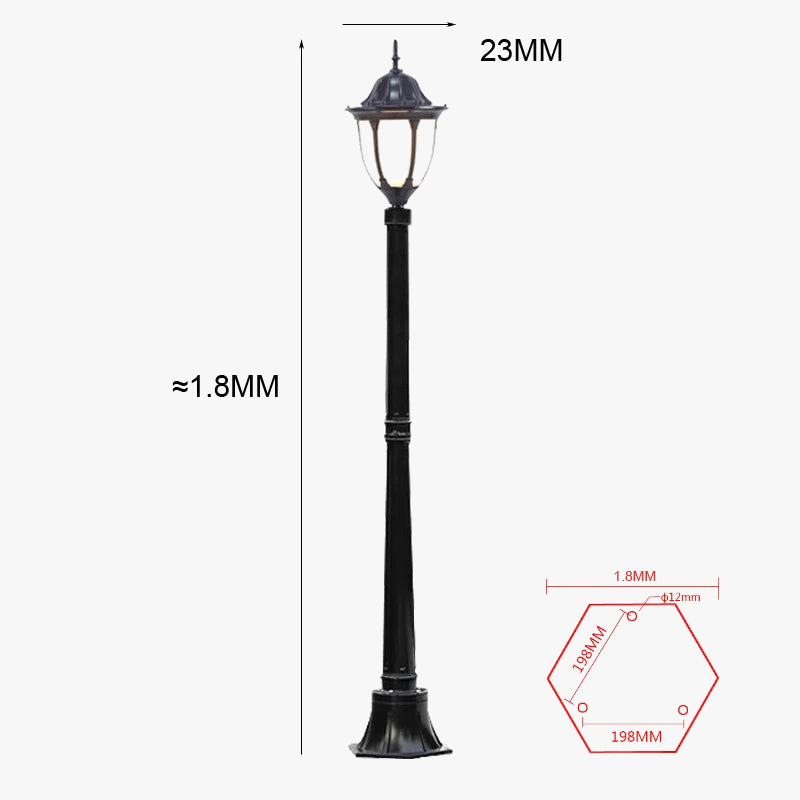 lampe de jardin étanche pour extérieur et paysage