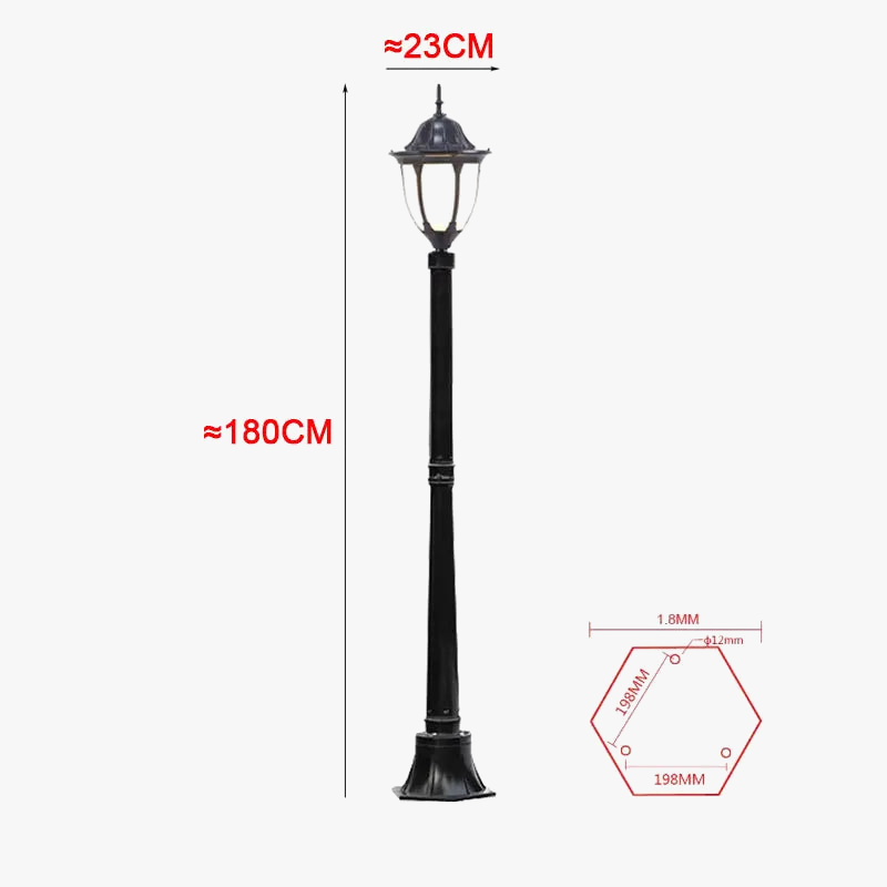 lampe de jardin étanche pour extérieur et paysage