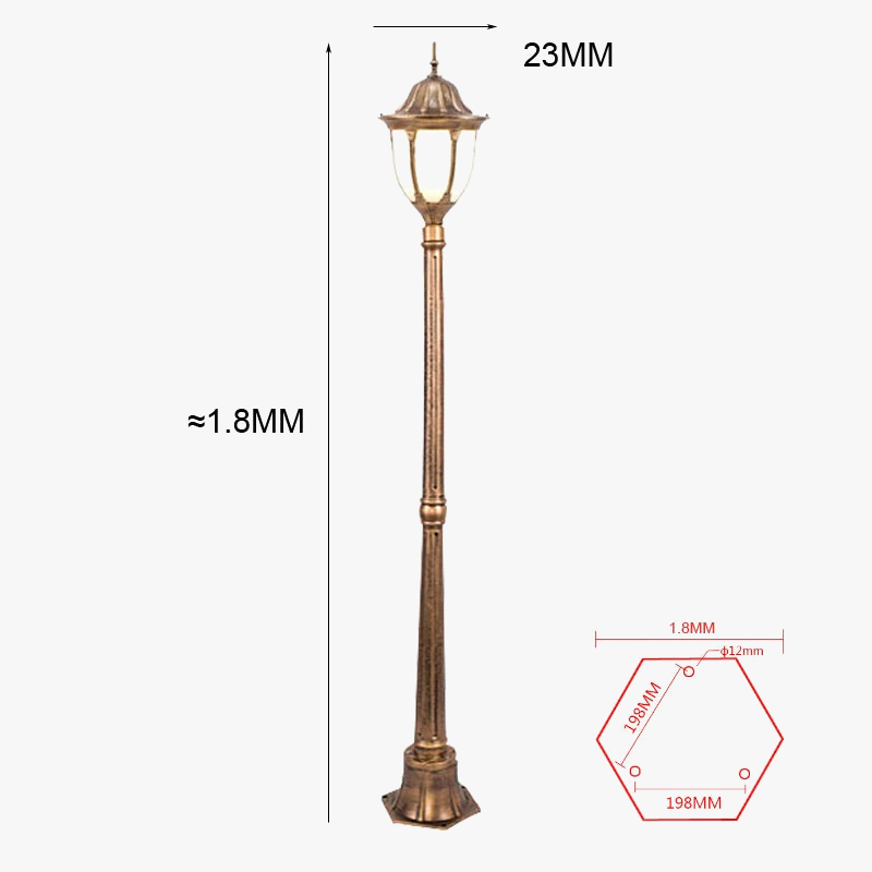 lampe de jardin étanche pour extérieur et paysage