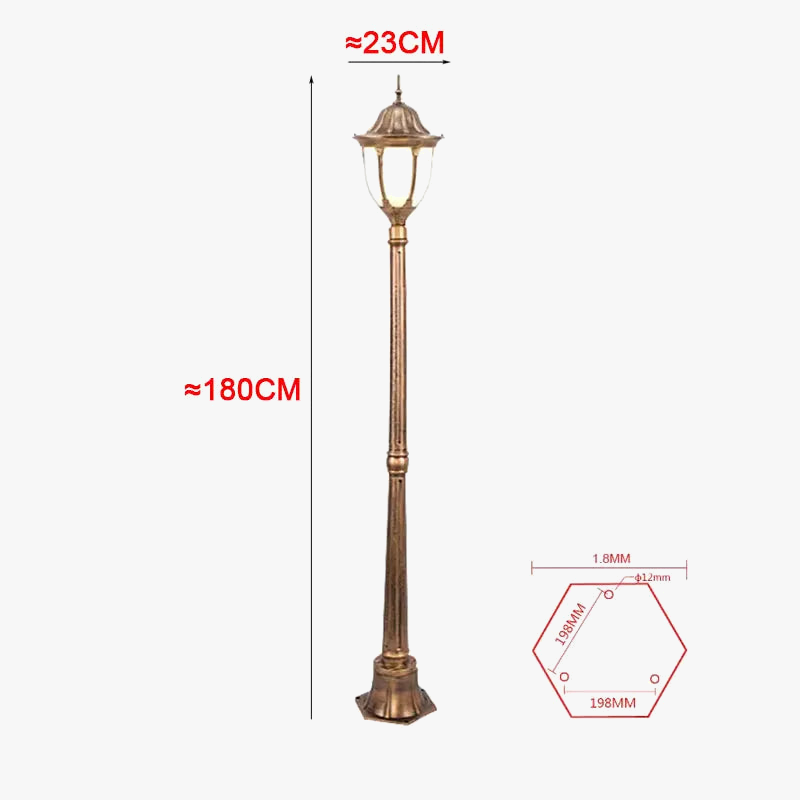 lampe de jardin étanche pour extérieur et paysage