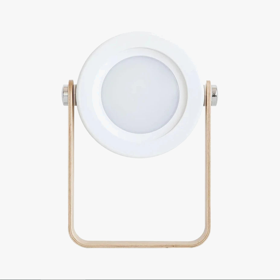 lampe de lecture pliable en bois avec veilleuse led usb