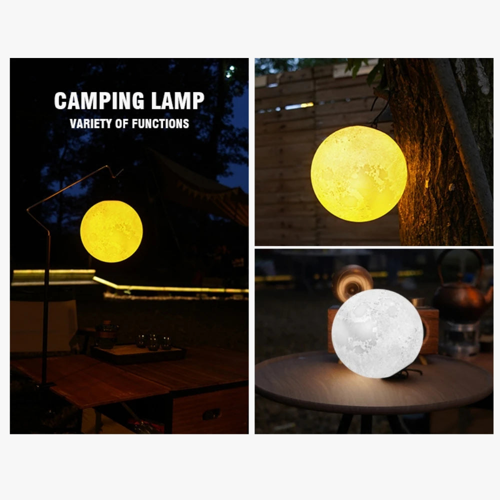lampe de lune portable pour camping et décoration extérieure