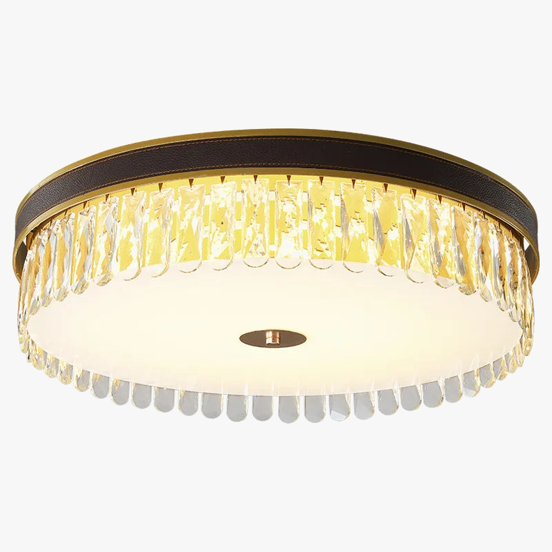 lampe de luxe moderne en cristal k9 led à intensité variable