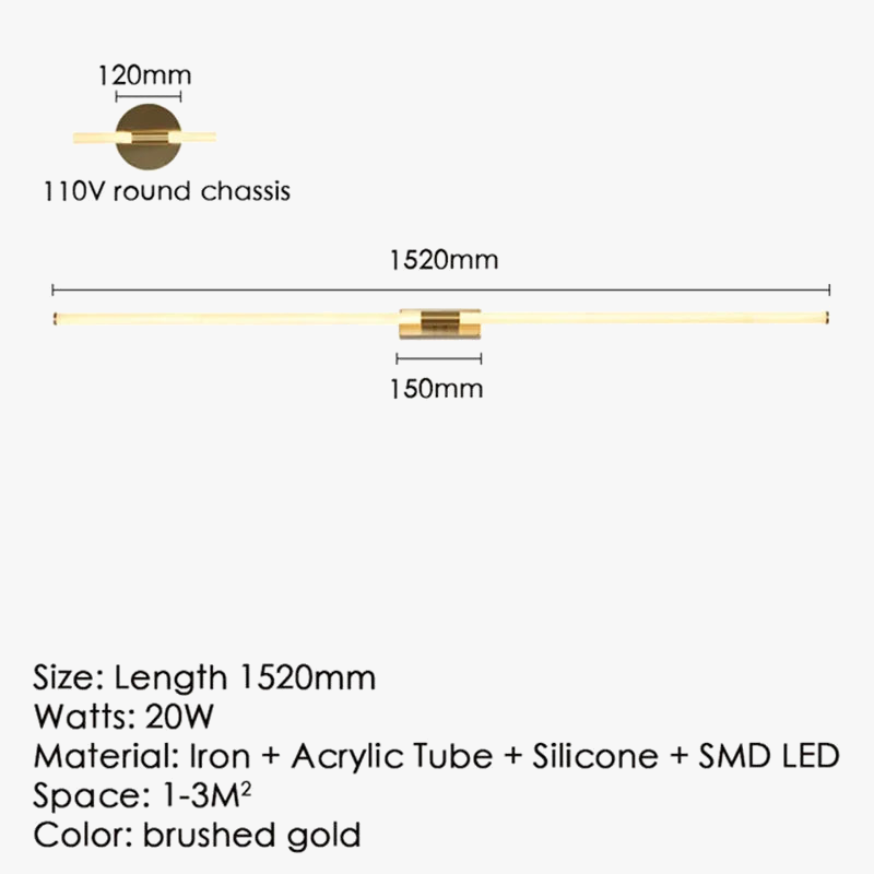 lampe de miroir à led moderne pour un éclairage élégant