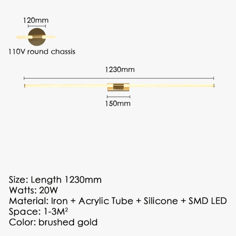 lampe de miroir à led moderne pour un éclairage élégant