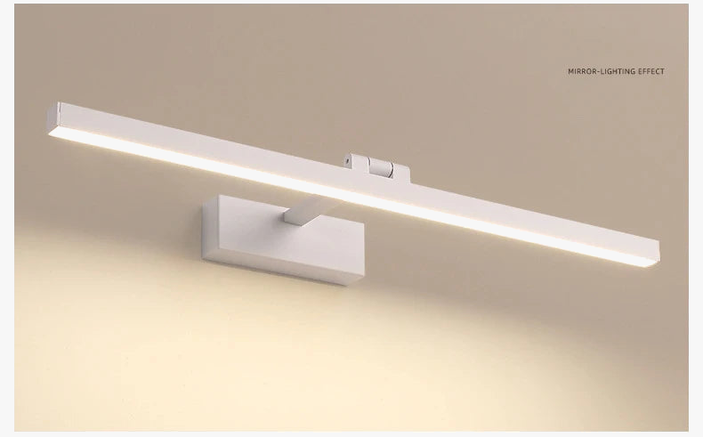 lampe de miroir nordique simple éclairage mural led anti-buée décoratif