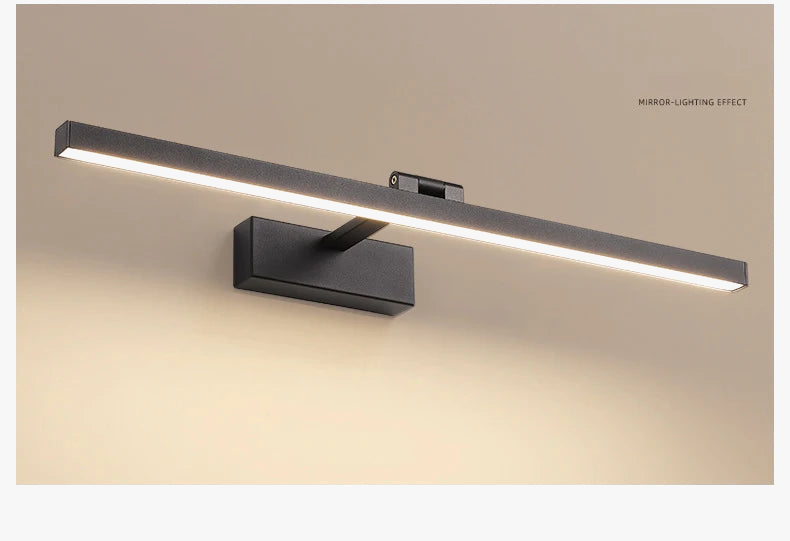 lampe de miroir nordique simple éclairage mural led anti-buée décoratif