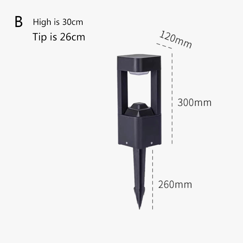 lampe de pelouse à led pour jardin et éclairage extérieur