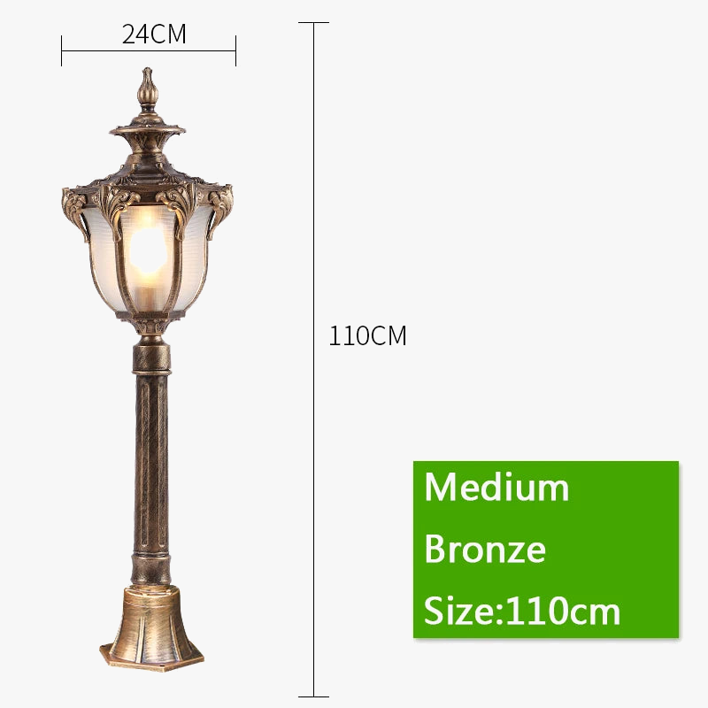 lampe de pelouse led étanche pour jardin et extérieur