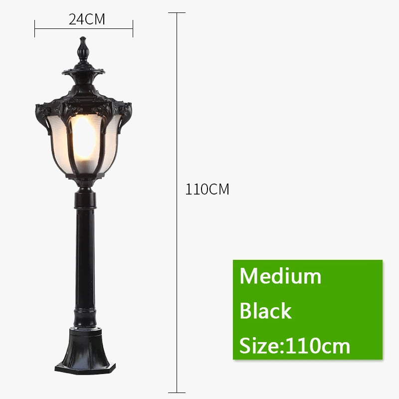 lampe de pelouse led étanche pour jardin et extérieur