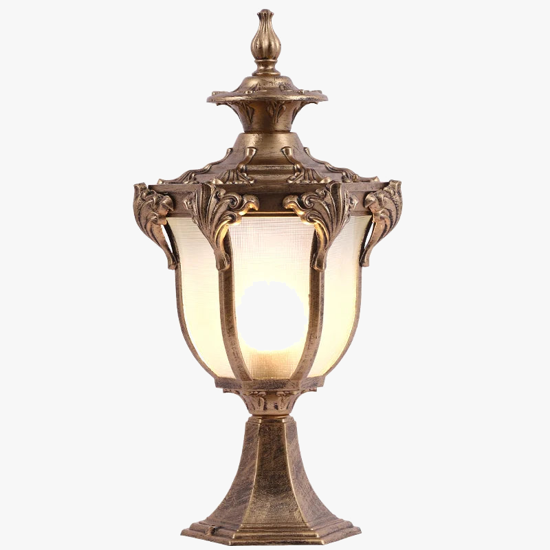 lampe de pilier extérieure étanche pour jardin et cour