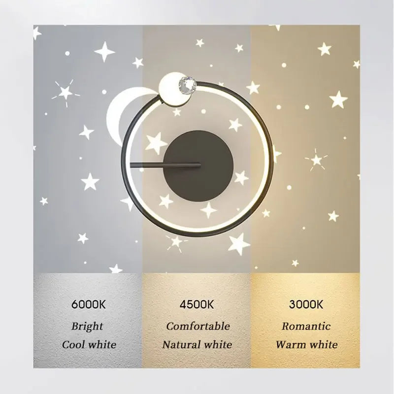 Plafonnier led minimaliste ciel étoilé éclairage intérieur