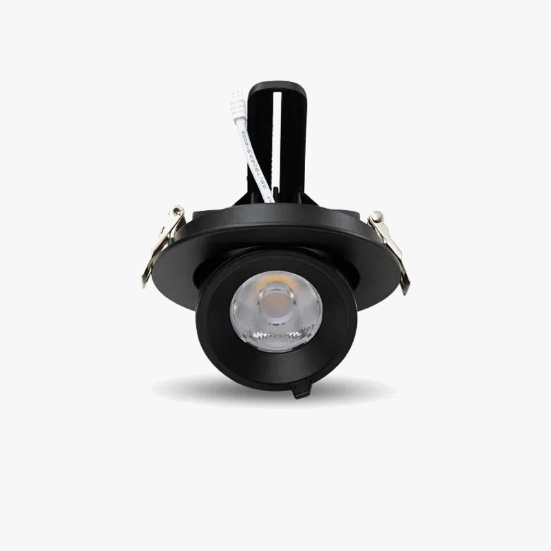 lampe de projecteur circulaire à led moderne avec interrupteur trompe déléphant
