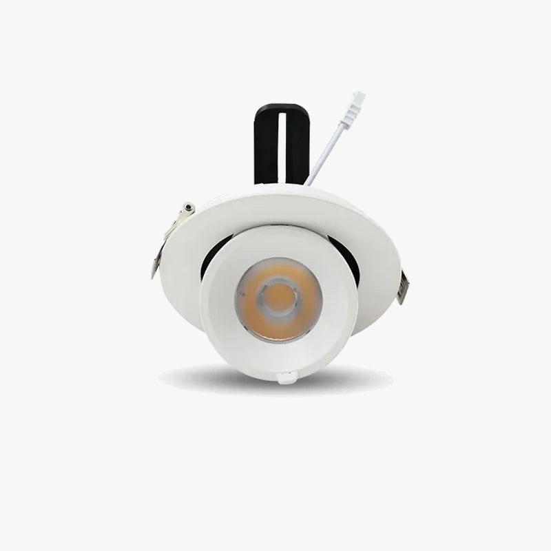 lampe de projecteur circulaire à led moderne avec interrupteur trompe déléphant
