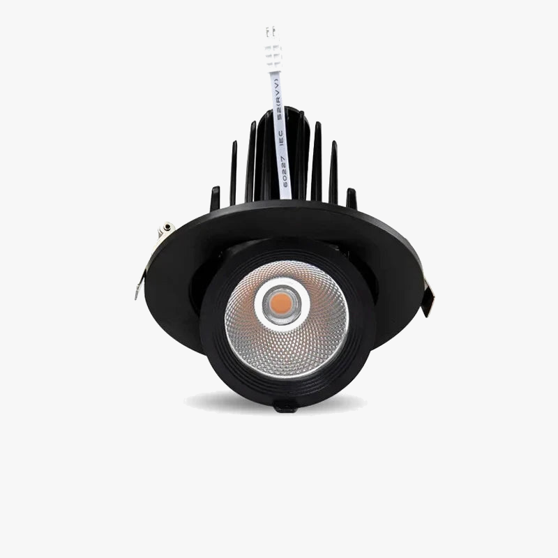 lampe de projecteur circulaire à led moderne avec interrupteur trompe déléphant