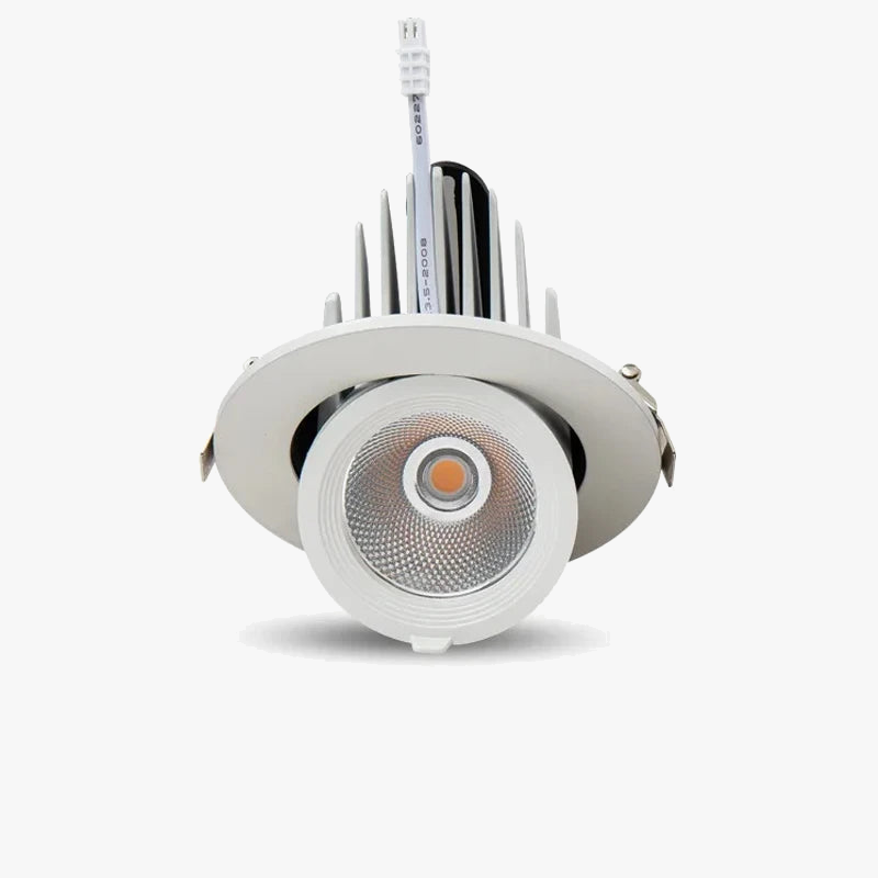 lampe de projecteur circulaire à led moderne avec interrupteur trompe déléphant