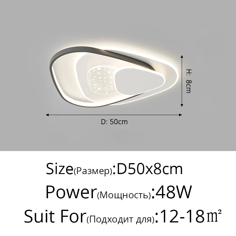 lampe de salon moderne ultra-mince led protection des yeux
