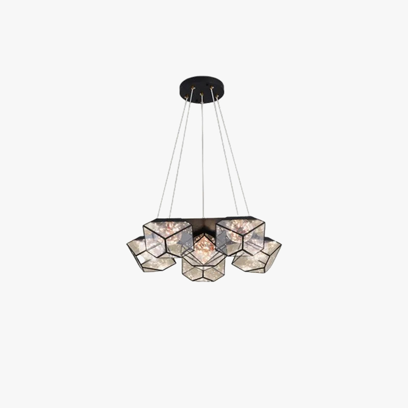 lampe de salon nordique rubik's cube étoilé luxueuse moderne