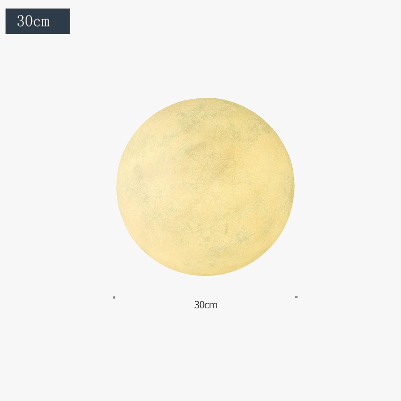 lampe de sol en forme de lune pour décoration intérieure esthétique