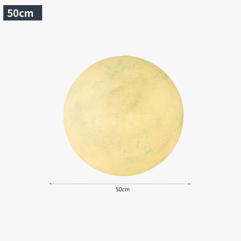 lampe de sol en forme de lune pour décoration intérieure esthétique