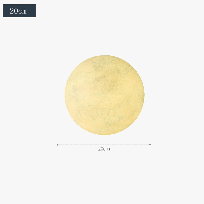lampe de sol en forme de lune pour décoration intérieure esthétique