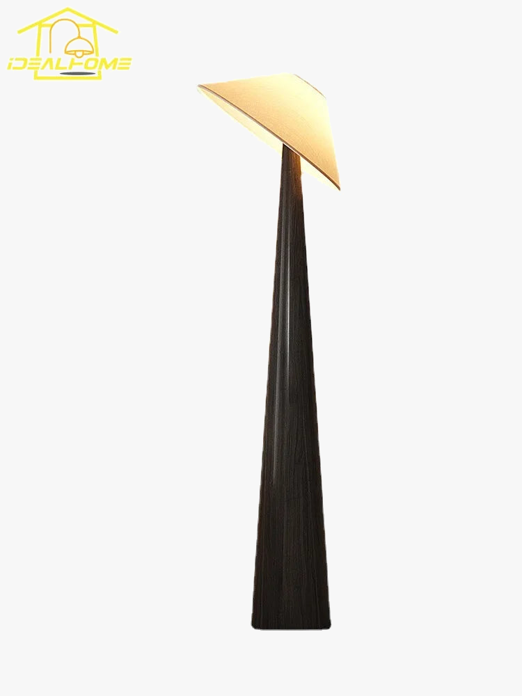 lampe de sol japonaise wabi-sabi zen art en bois massif