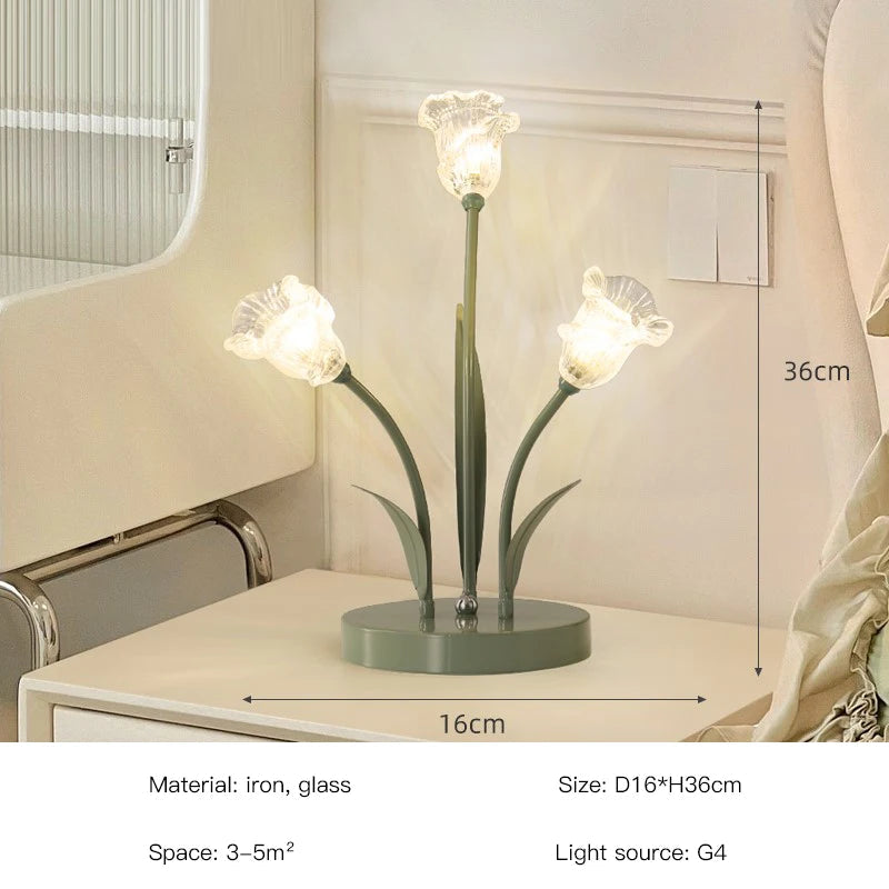 lampe de sol led en forme de fleur nordique décorative pour intérieur