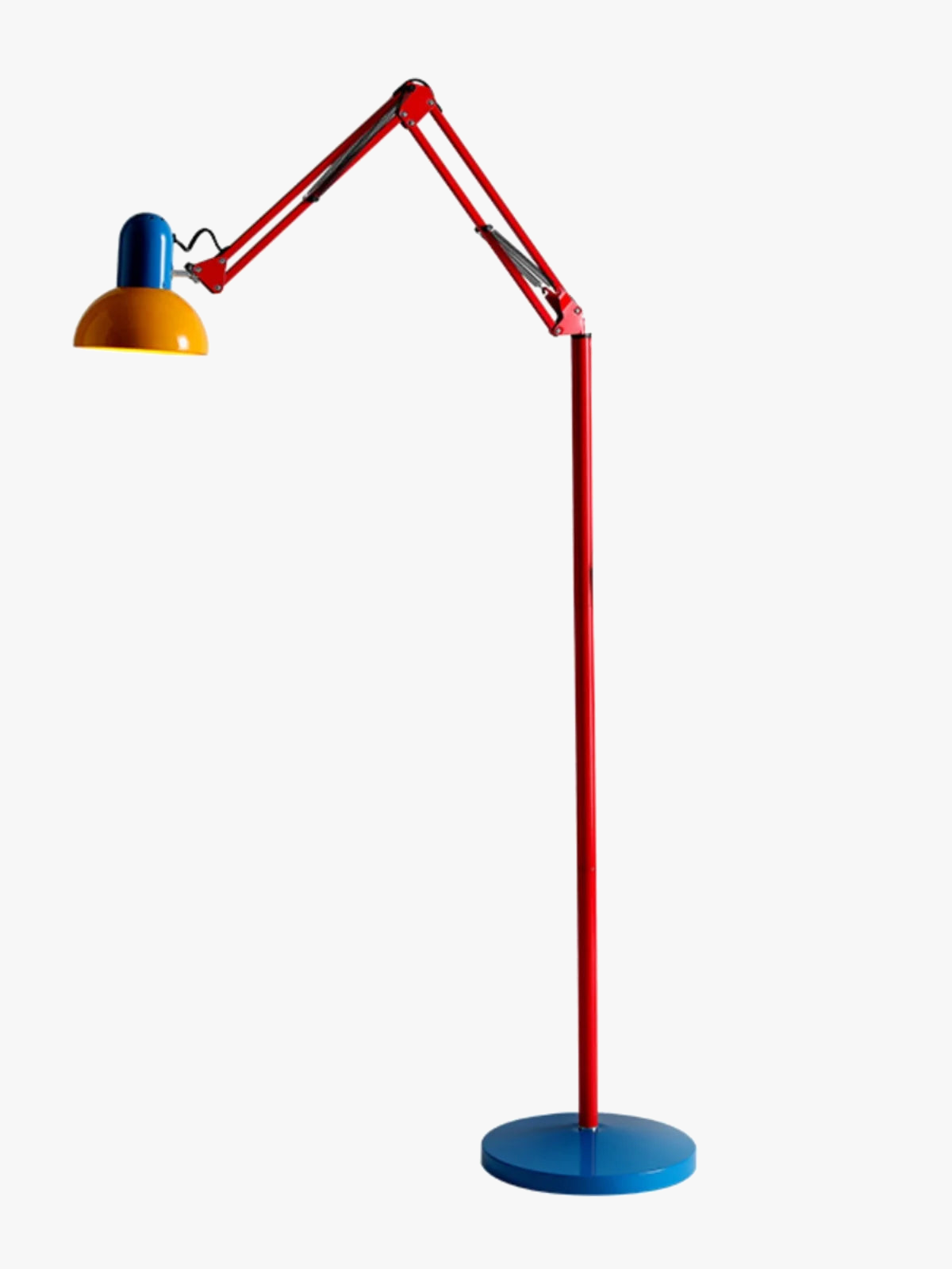 lampe de sol télescopique à bras long art décoratif rotative