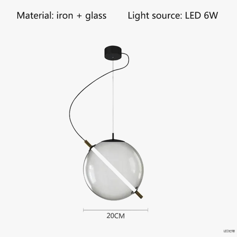 lampe de table créative en verre nordique pour enfants