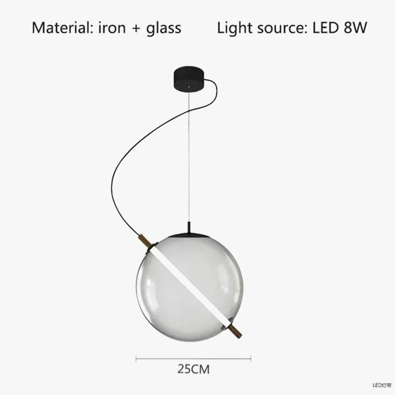 lampe de table créative en verre nordique pour enfants