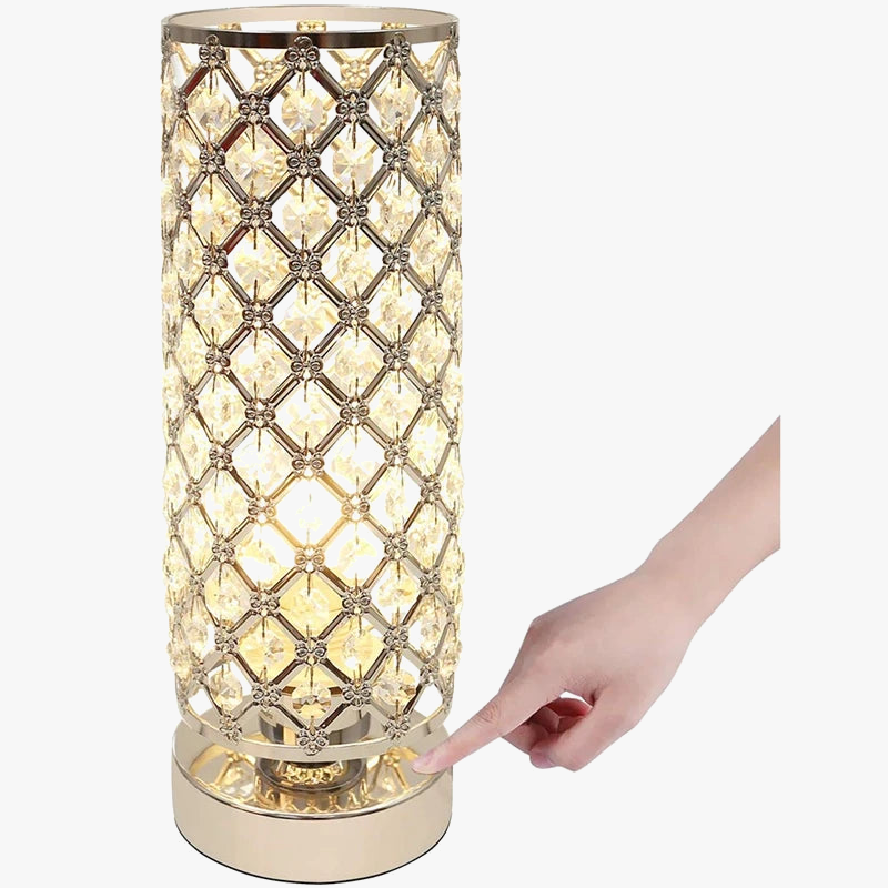 lampe de table en cristal décorative pour intérieur élégant