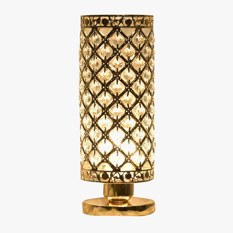 lampe de table en cristal décorative pour intérieur élégant