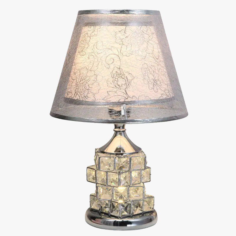 lampe de table en cristal moderne pour décoration intérieure élégante