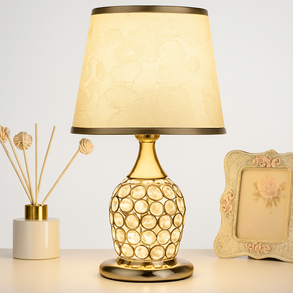 lampe de table en cristal style européen moderne et créatif