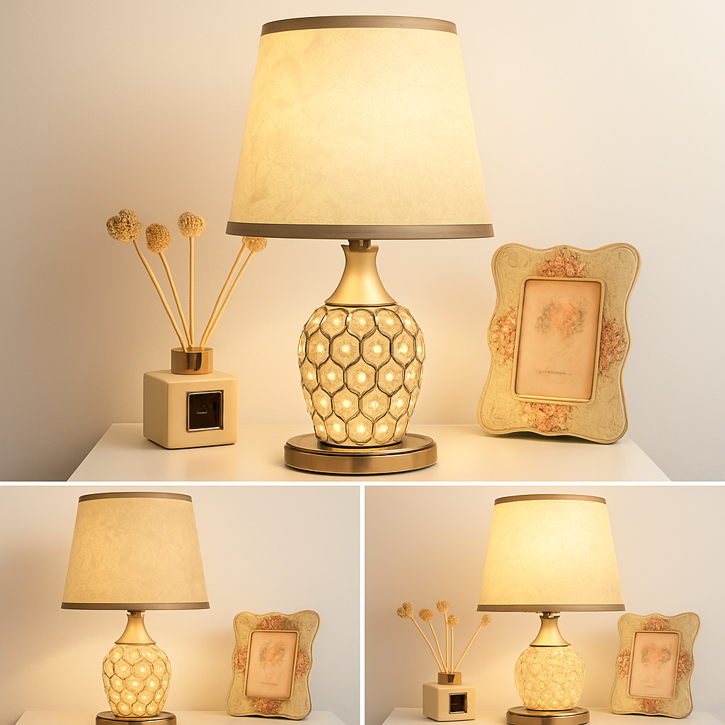 lampe de table en cristal style européen moderne et créatif