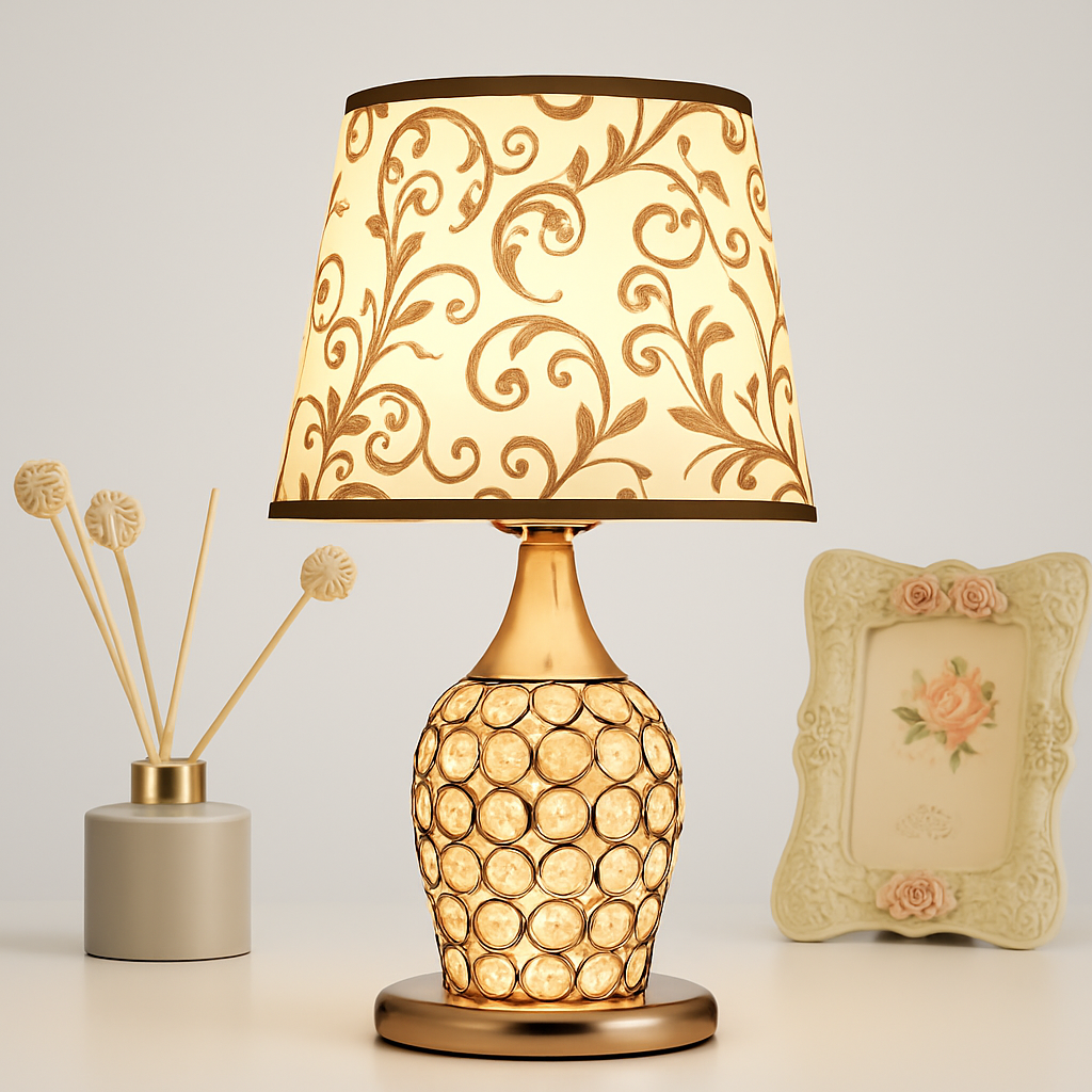 lampe de table en cristal style européen moderne et créatif