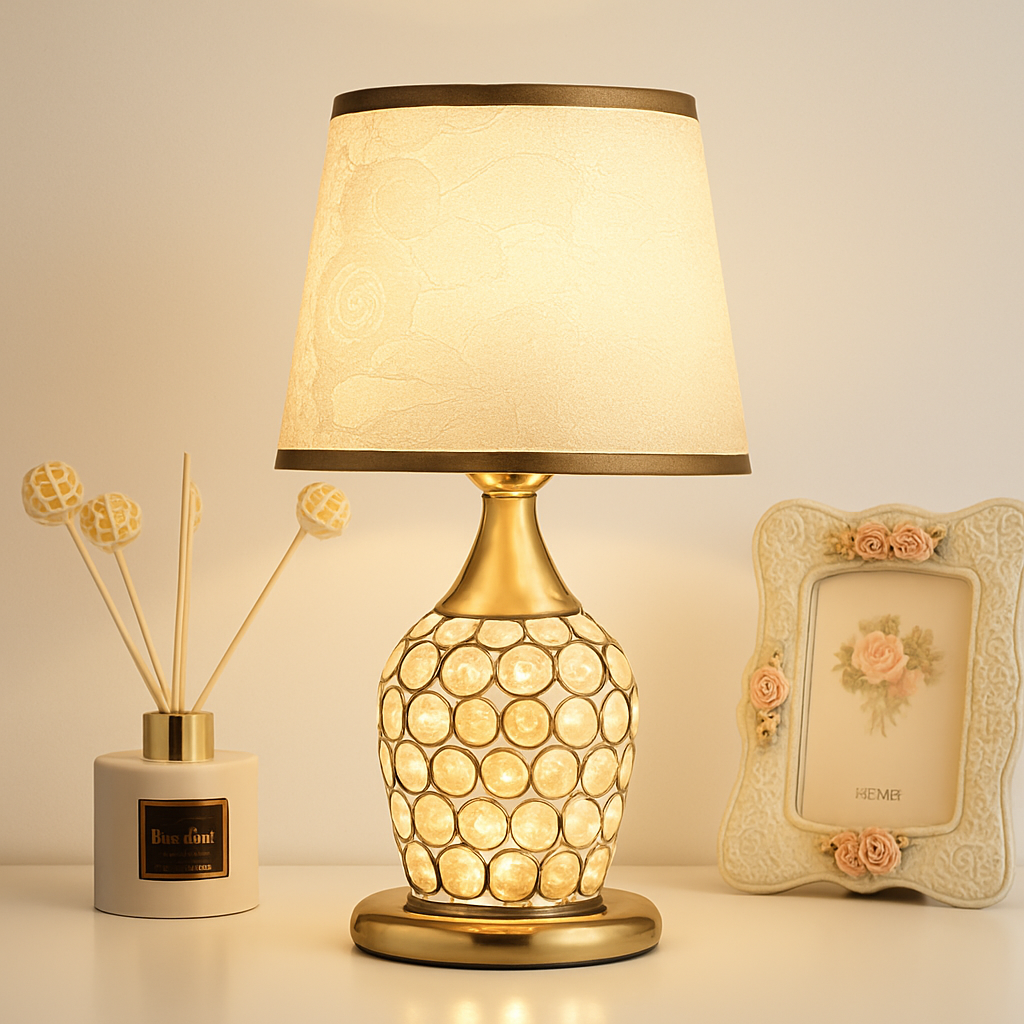 lampe de table en cristal style européen moderne et créatif