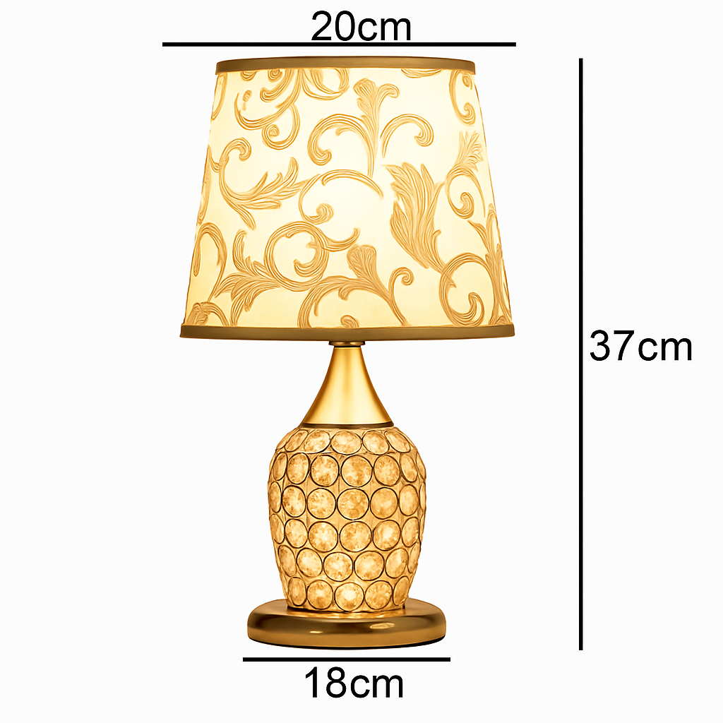 lampe de table en cristal style européen moderne et romantique