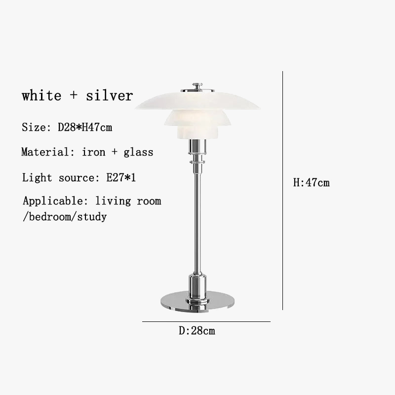 lampe de table led design nordique rétro style danois élégant