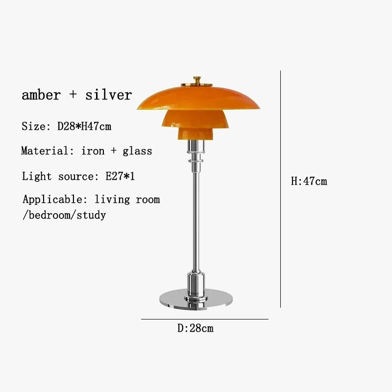 lampe de table led design nordique rétro style danois élégant