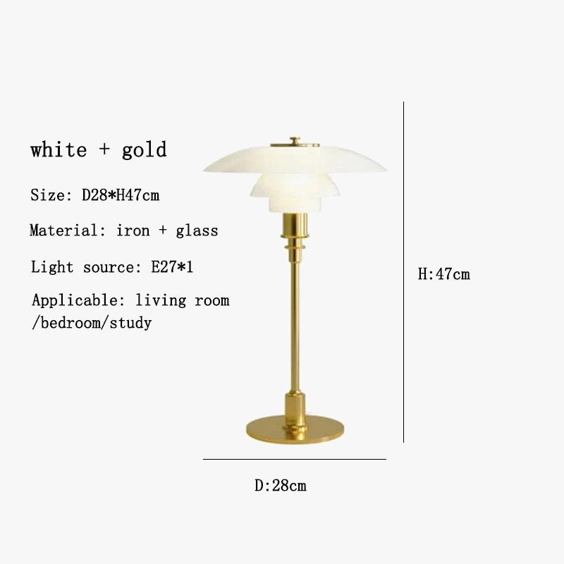 lampe de table led design nordique rétro style danois élégant