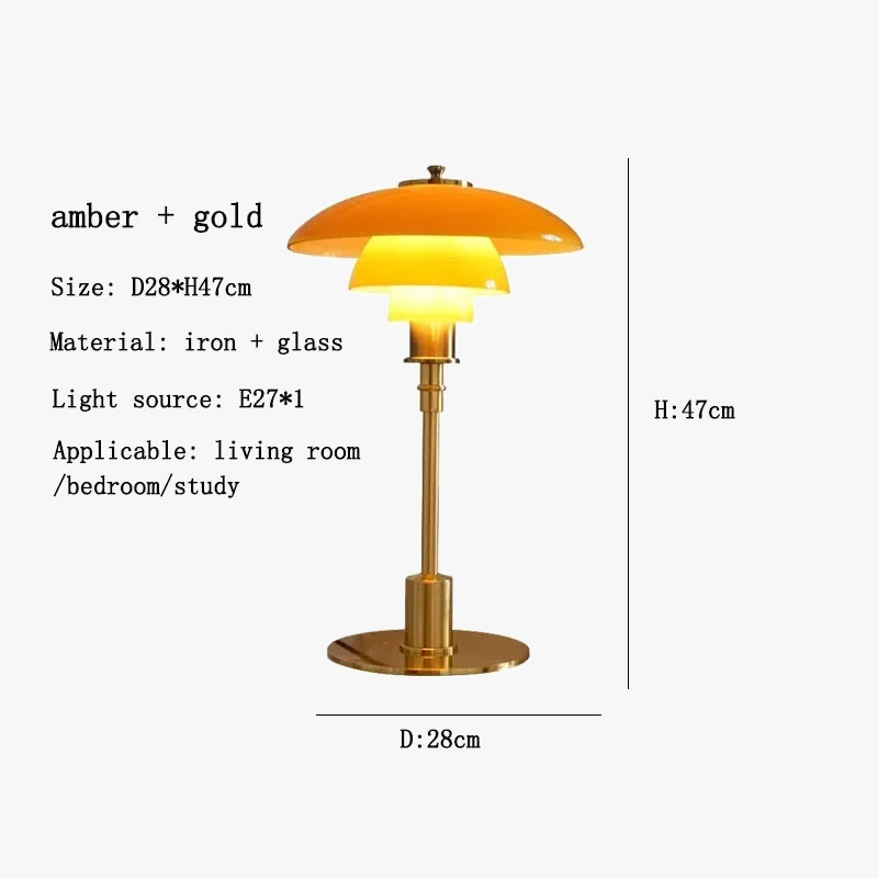 lampe de table led design nordique rétro style danois élégant