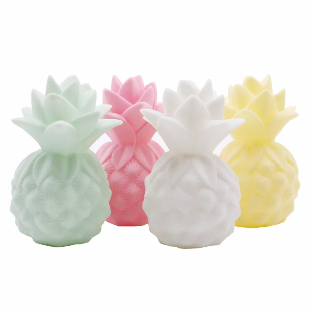 lampe de table led en silicone souple forme ananas
