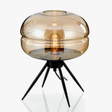 lampe de table led nordique moderne en verre pour décoration nocturne