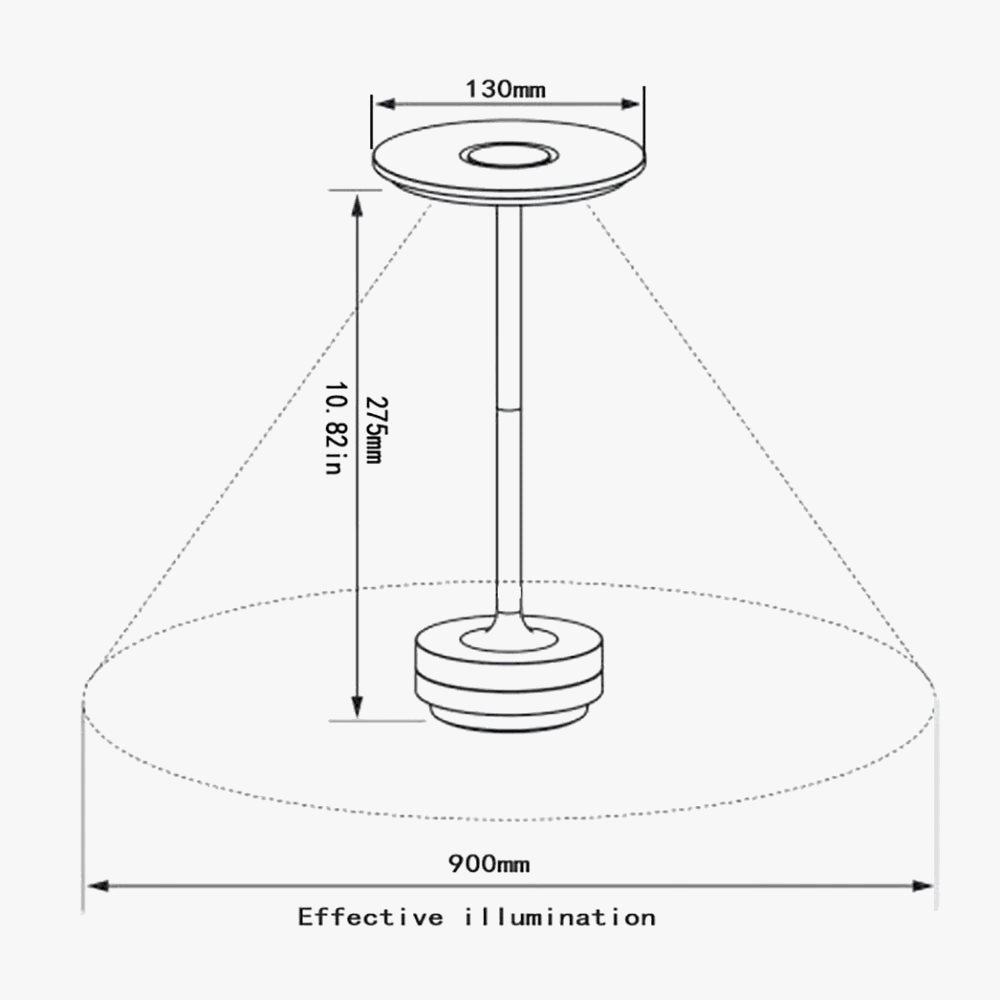lampe de table led tactile rechargeable pour décoration et lecture
