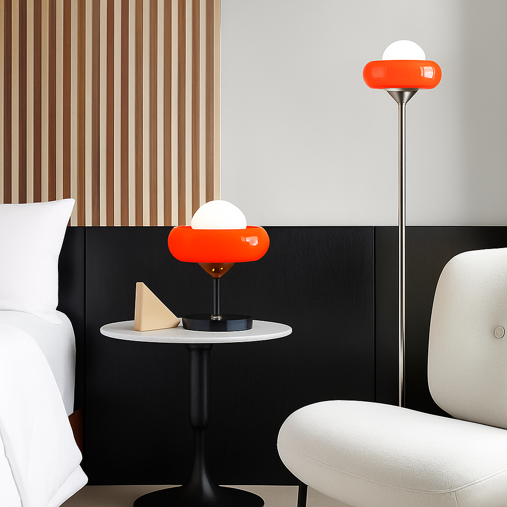 lampe de table moderne bauhaus tarte aux œufs