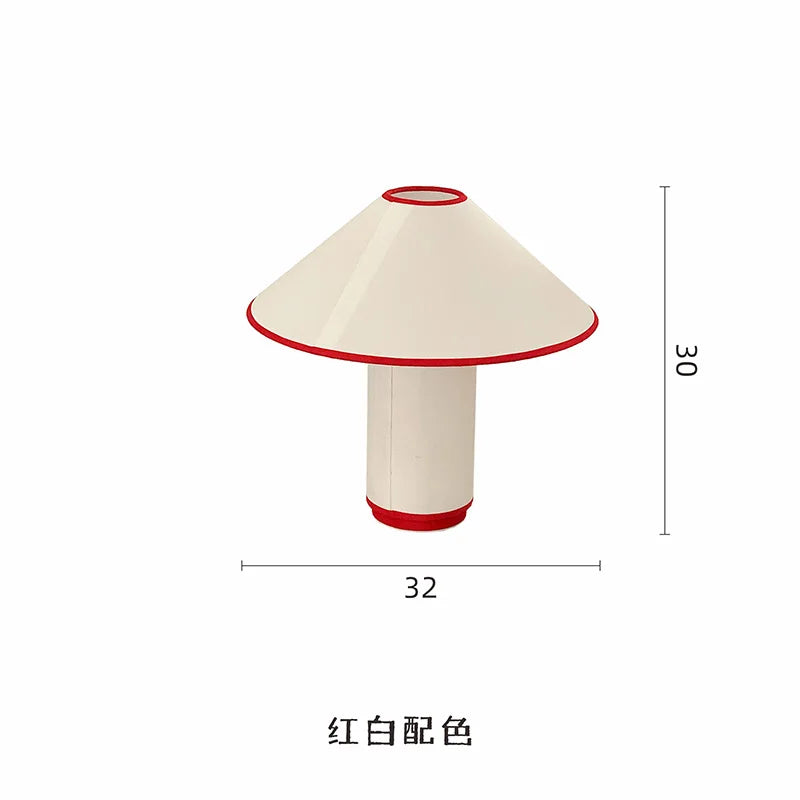 lampe de table nordique design en coton rétro décoratif