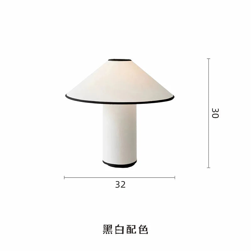 lampe de table nordique design en coton rétro décoratif