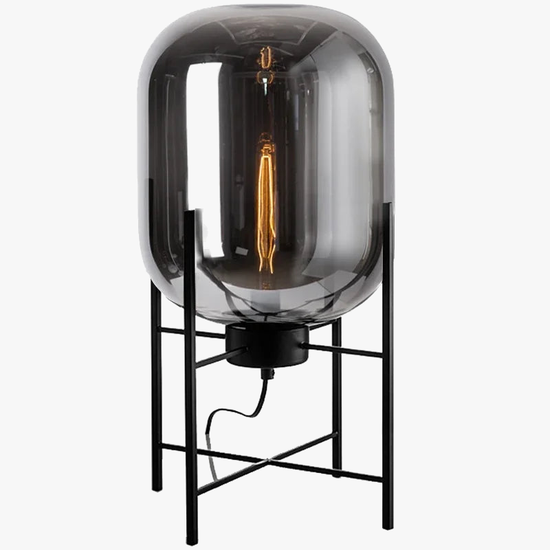 lampe de table nordique postmoderne en verre pour décoration